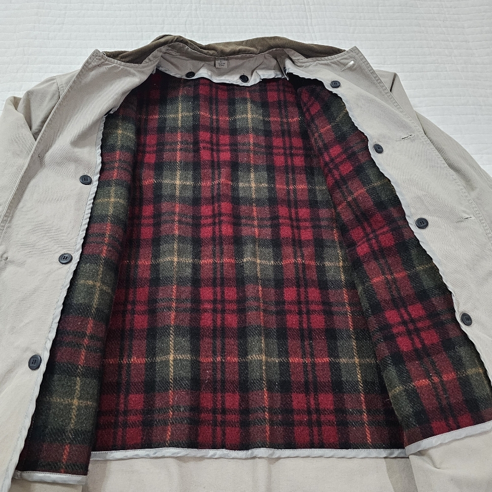 Vintage 90s Eagle Canyon Barn Coat Chore Jacket Corduroy Collar Wool Liner XXL